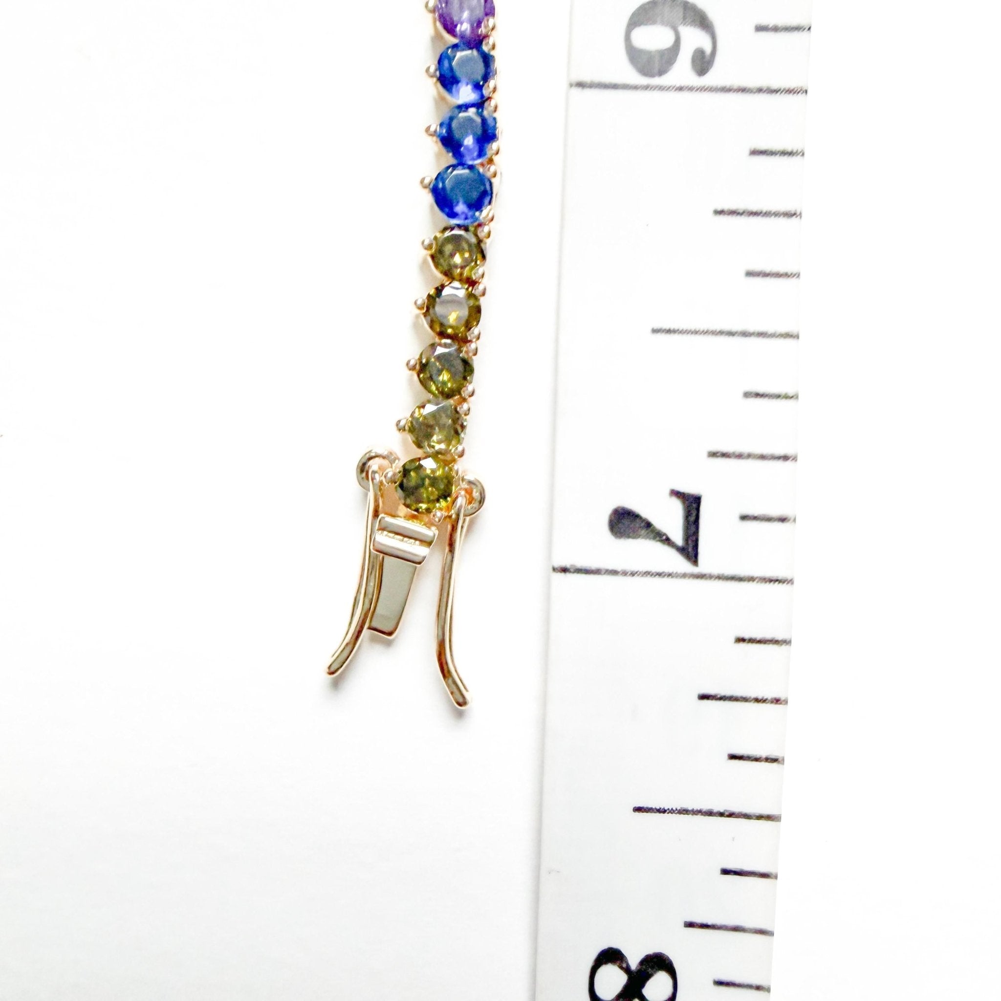 Round multicolor tennis bracelet - Séfan Jewelry