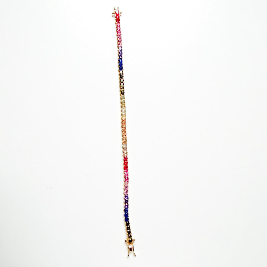 Round multicolor tennis bracelet - Séfan Jewelry