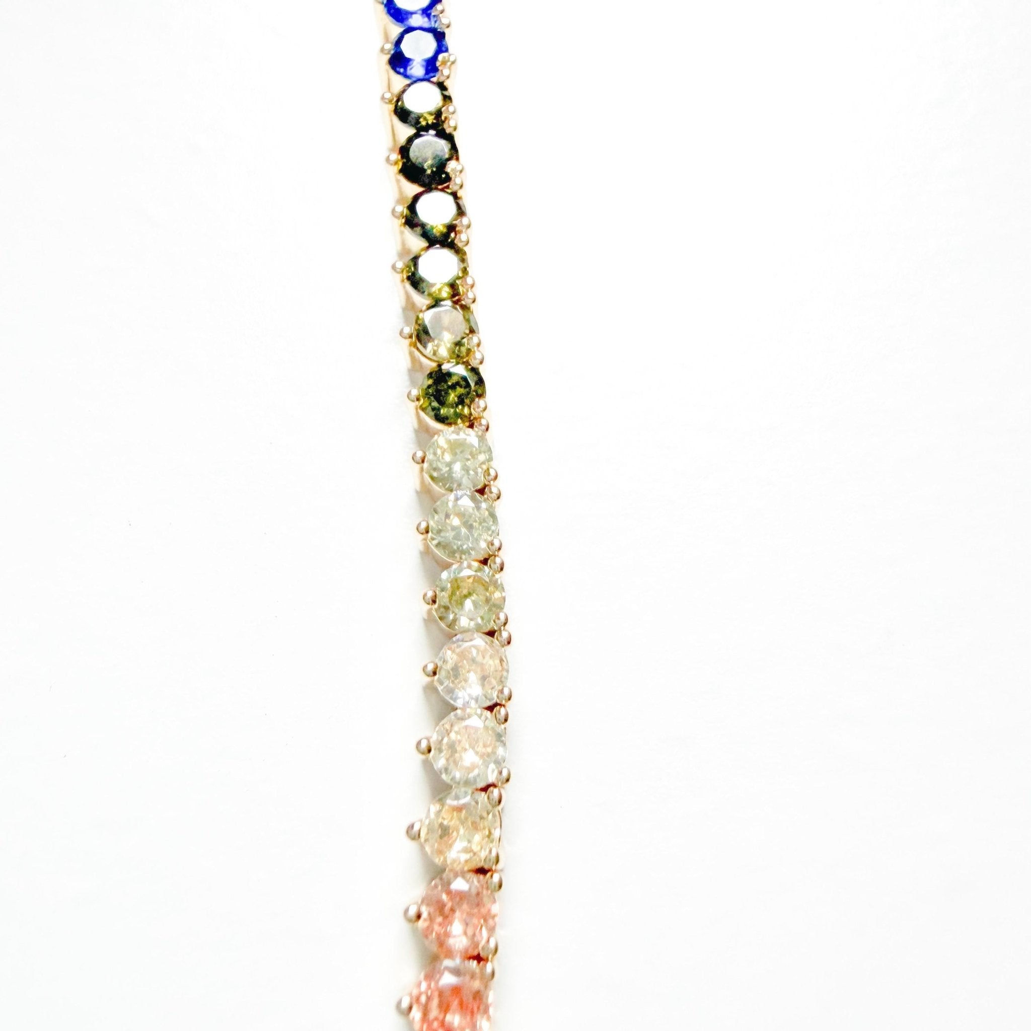 Round multicolor tennis bracelet - Séfan Jewelry
