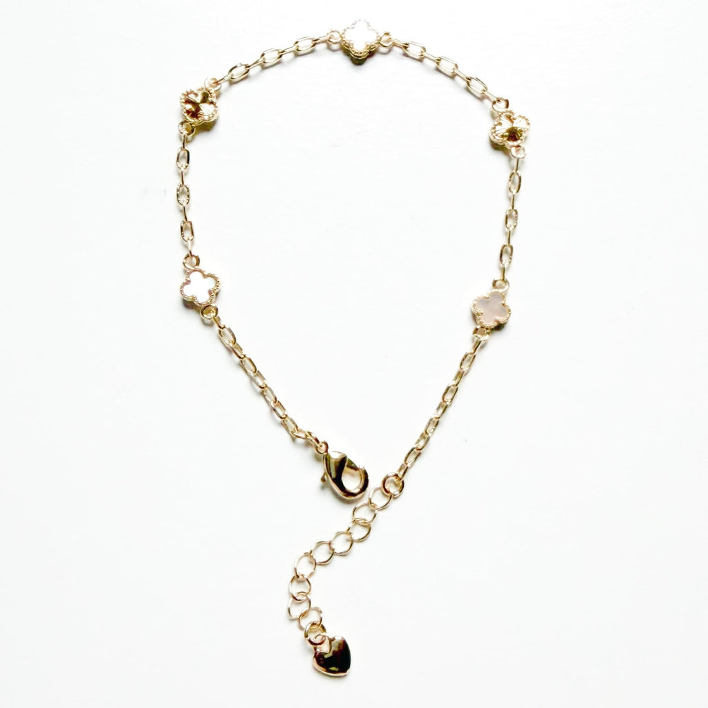 Mother of Pearl Clover Bracelet - Séfan Jewelry