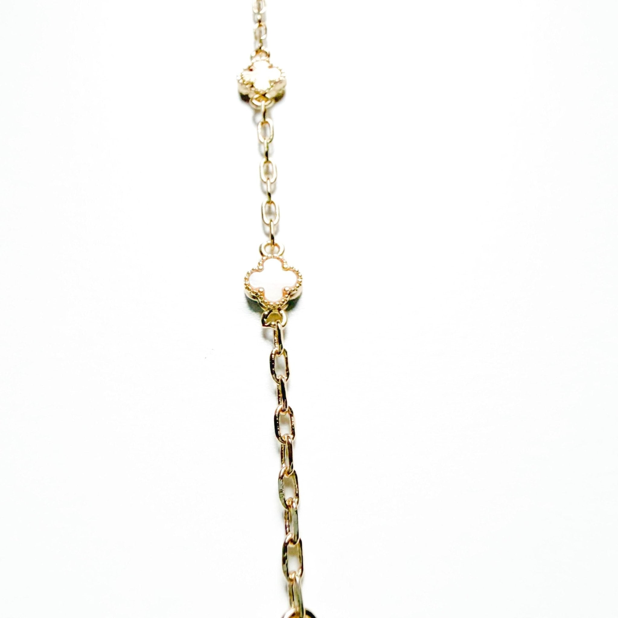 Mother of Pearl Clover Bracelet - Séfan Jewelry