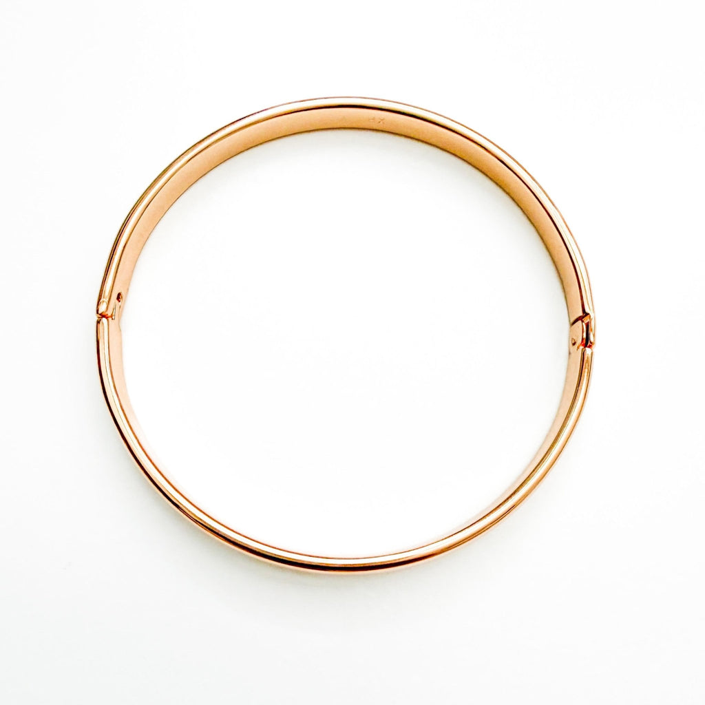 Simple rose gold bangle - Séfan Jewelry