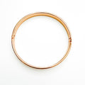 Simple rose gold bangle - Séfan Jewelry