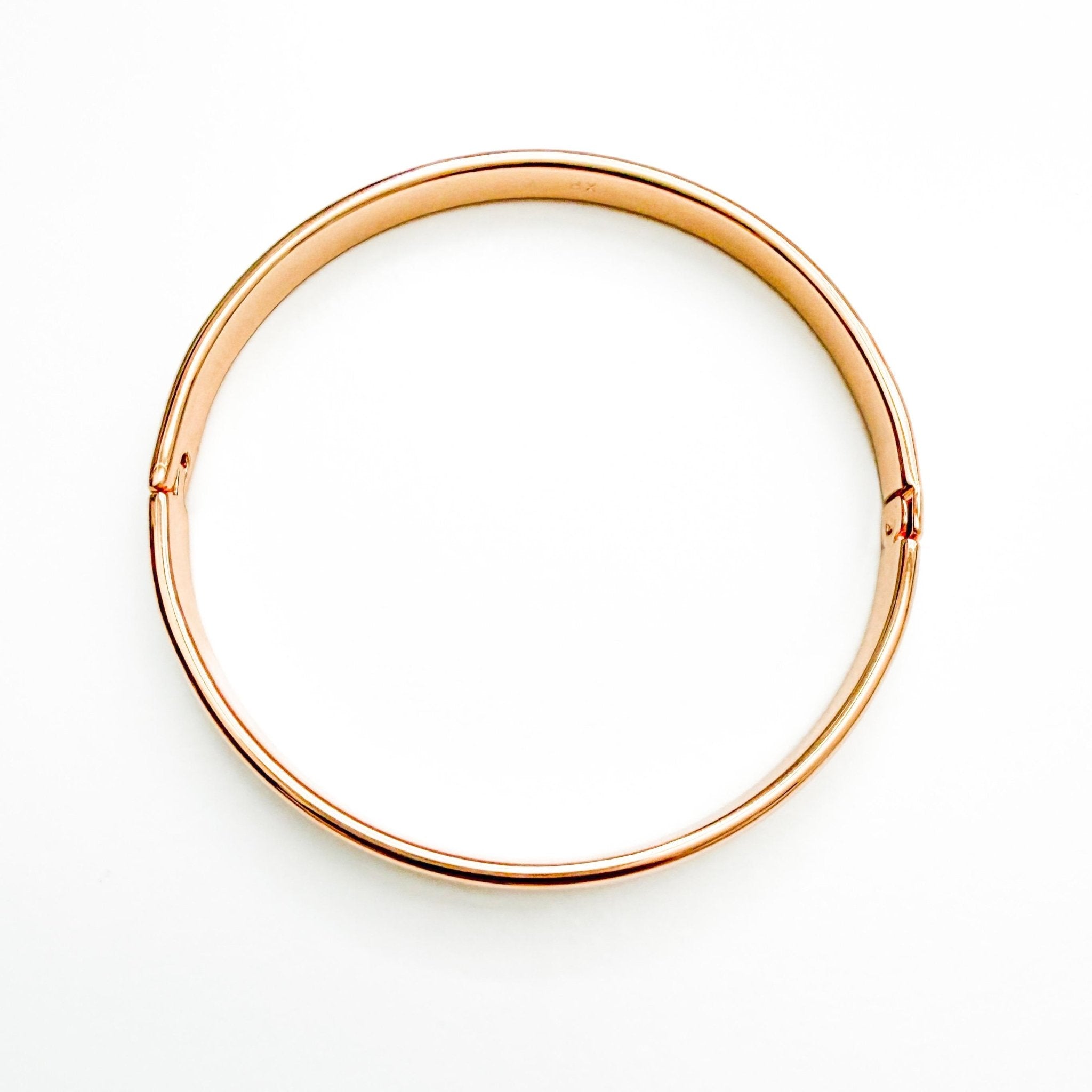 Simple rose gold bangle - Séfan Jewelry