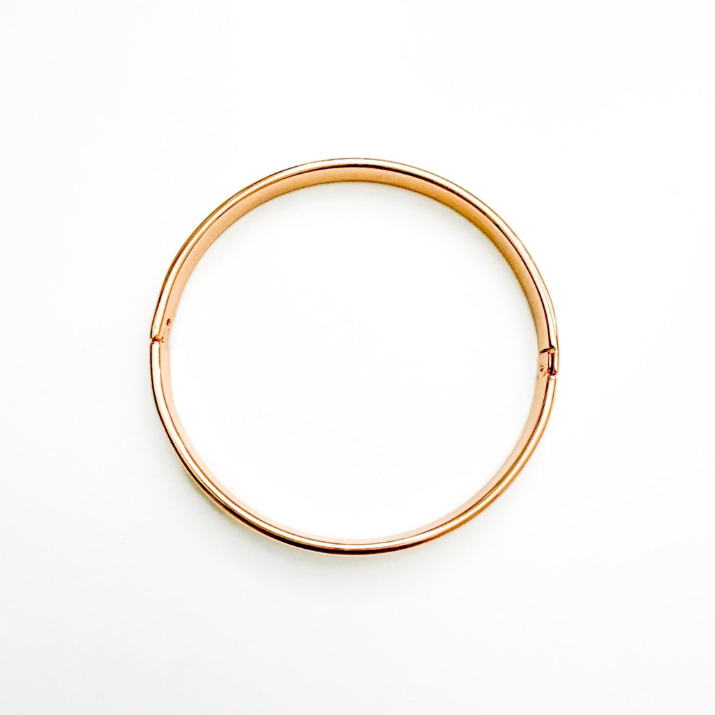 Simple rose gold bangle - Séfan Jewelry