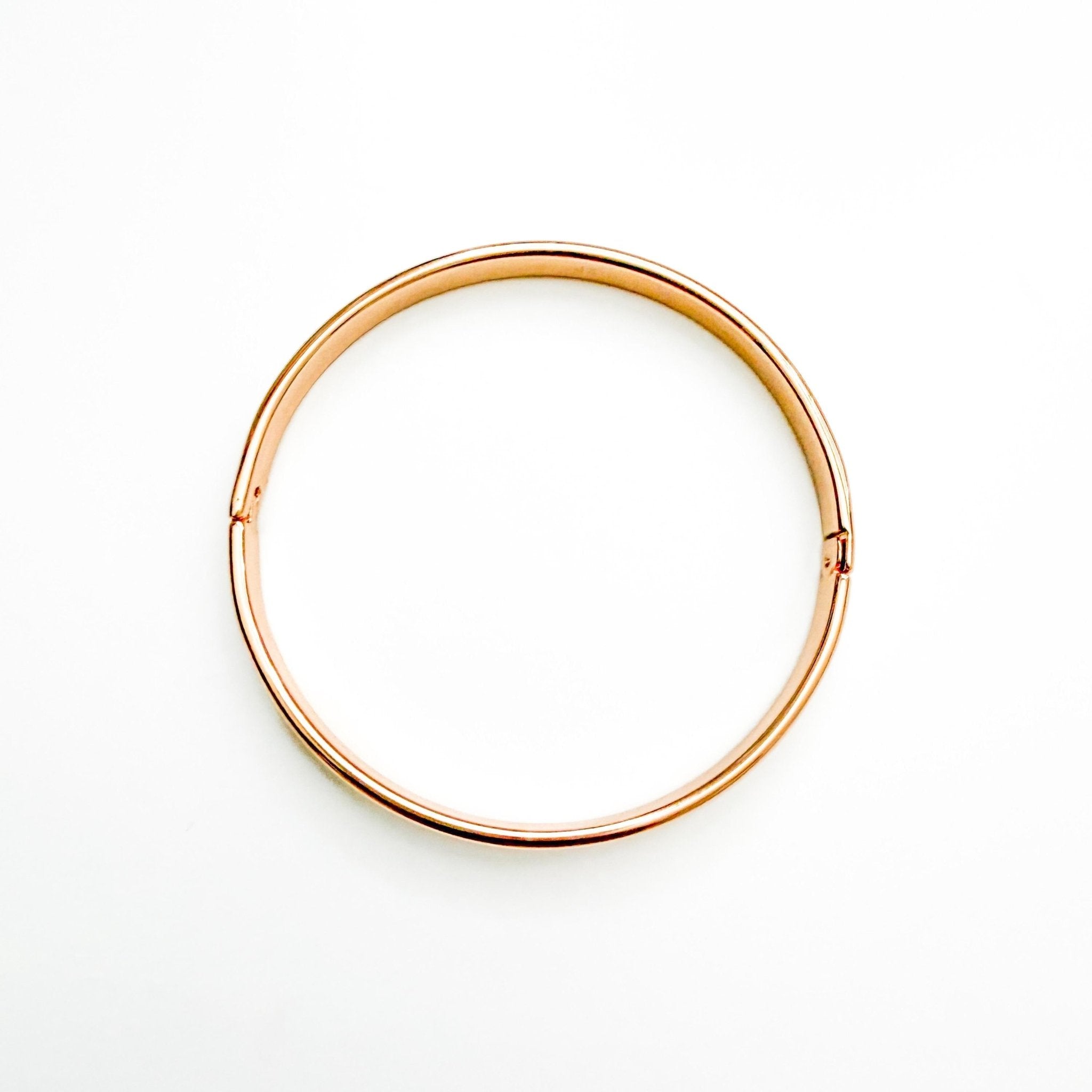 Simple rose gold bangle - Séfan Jewelry