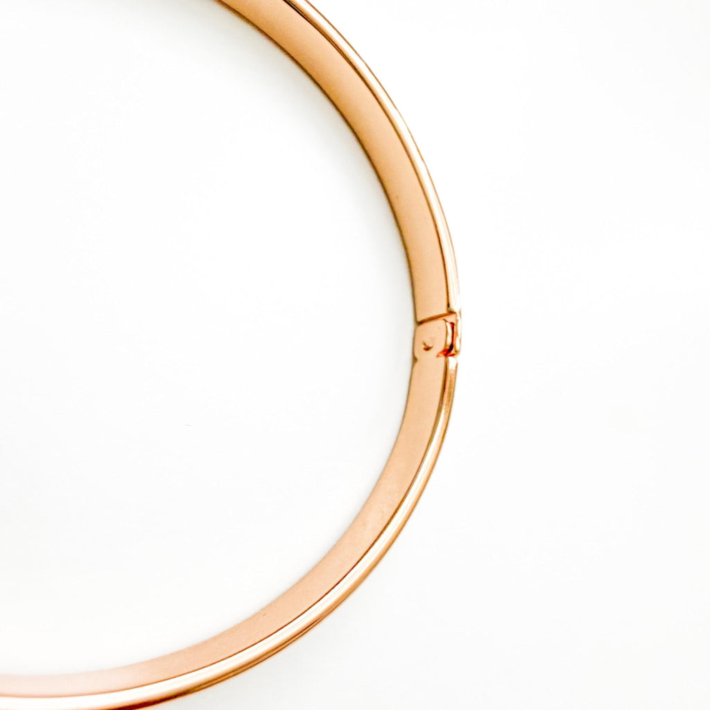 Simple rose gold bangle - Séfan Jewelry
