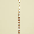 Classic CZ Tennis Jewelry Set 18K Rose Gold — bracelet close-up CZ stone detail
