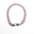 Pink Pear CZ Tennis Bracelet