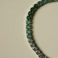 Emerald Ombre CZ Tennis Bracelet