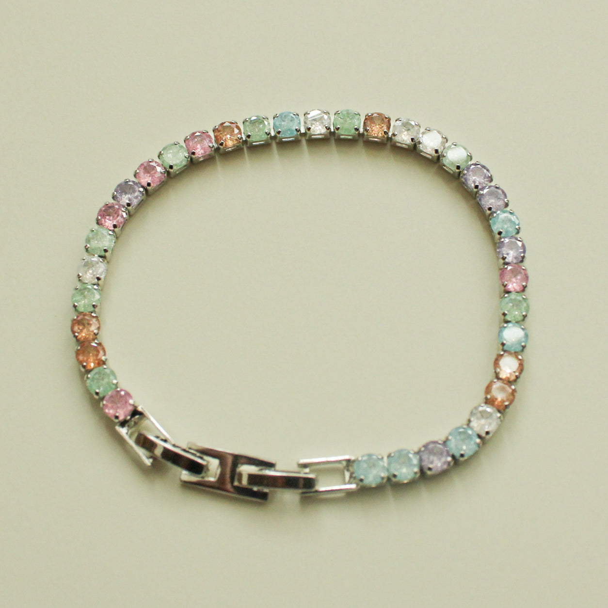 Sorbet CZ Tennis Bracelet