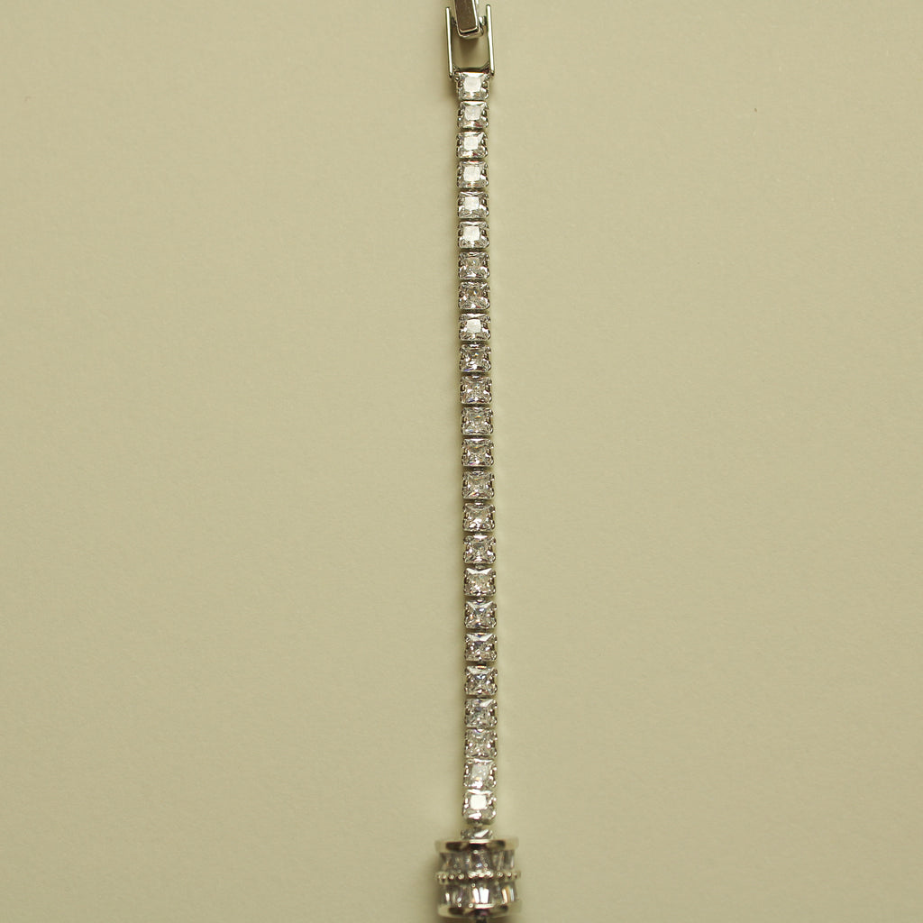 Baguette Station Tennis Bracelet