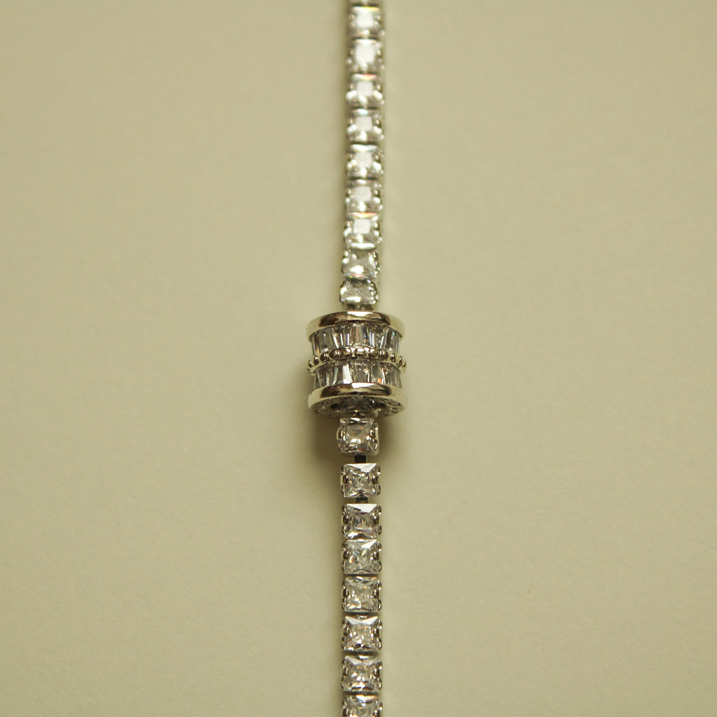 Baguette Station Tennis Bracelet