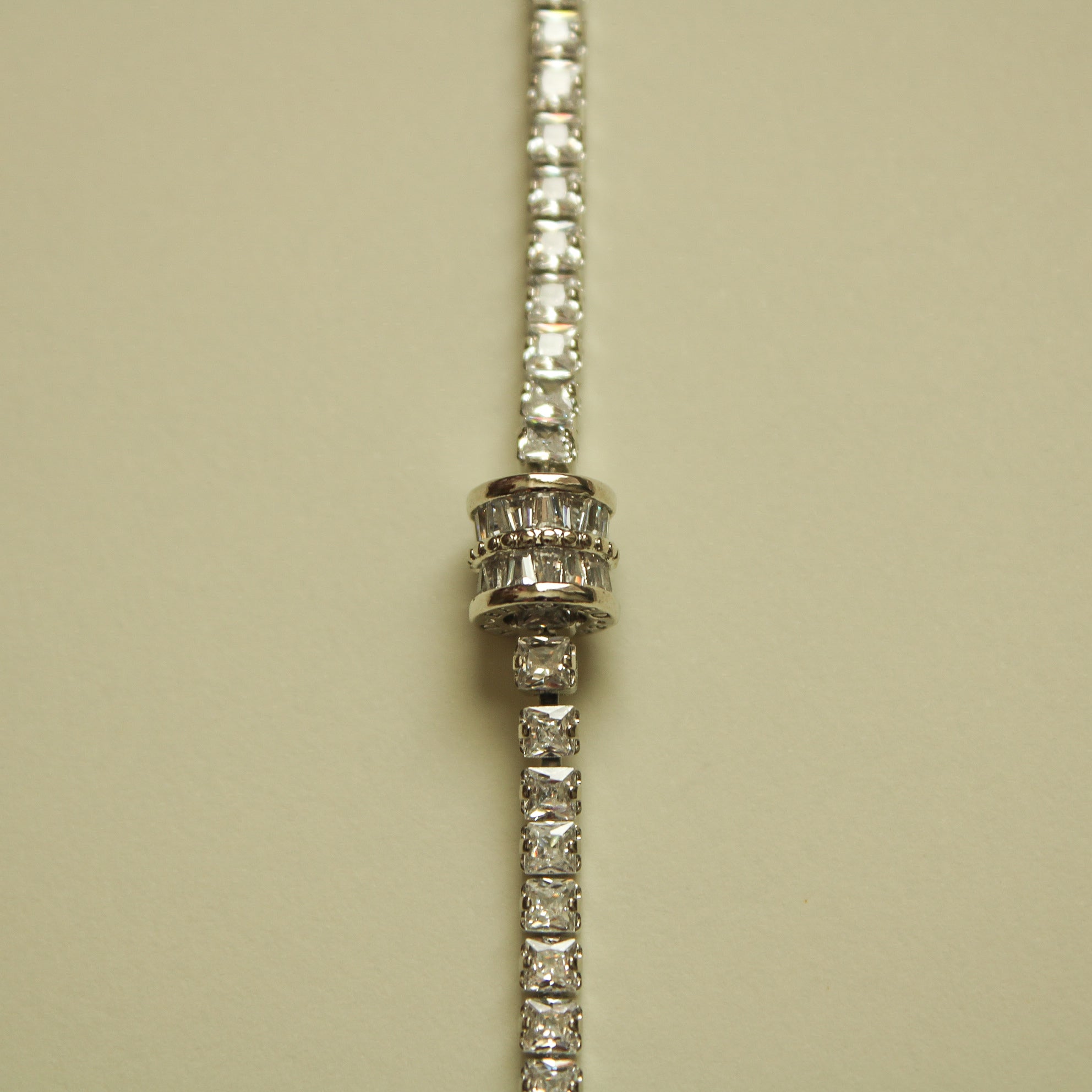 Baguette Station Tennis Bracelet