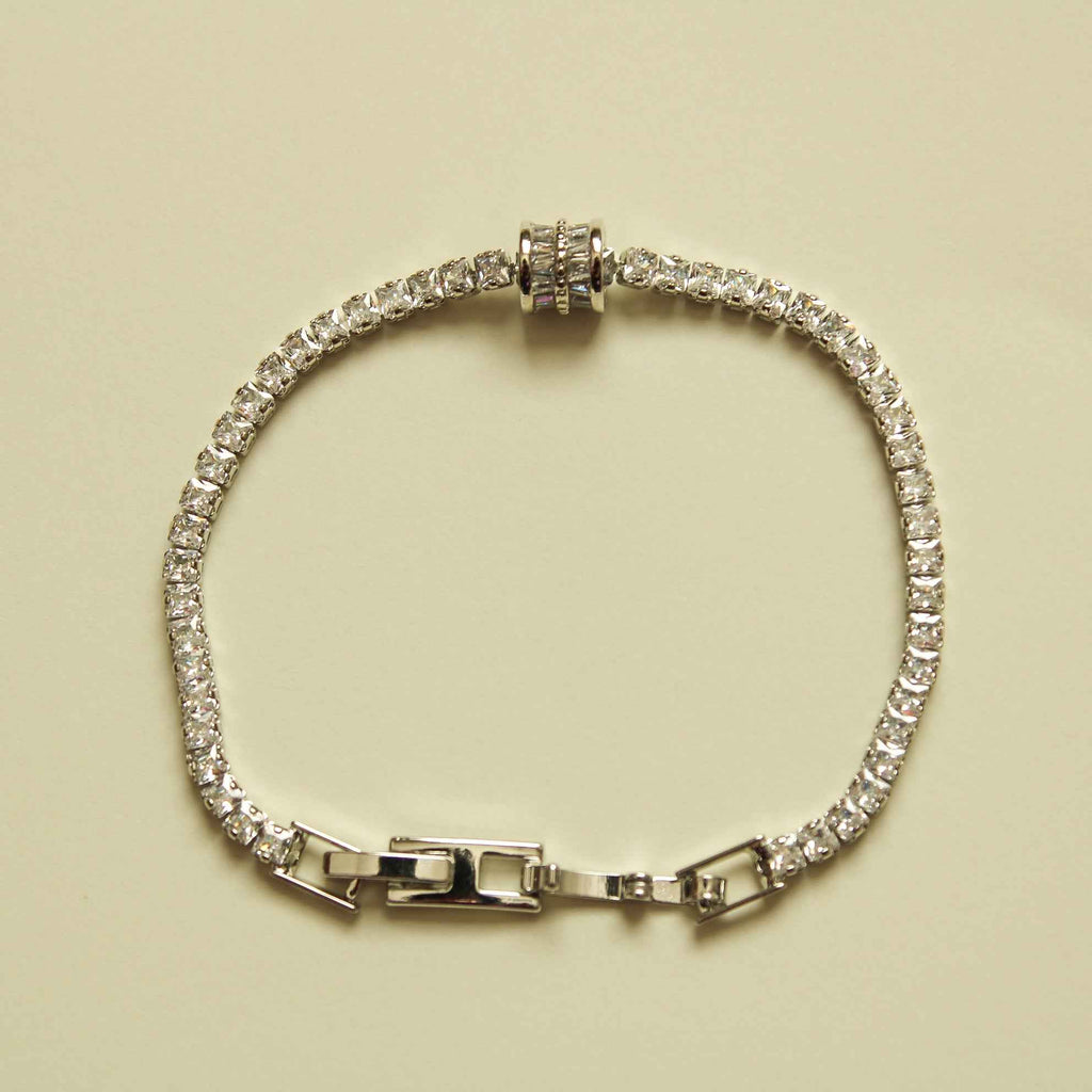 Baguette Station Tennis Bracelet