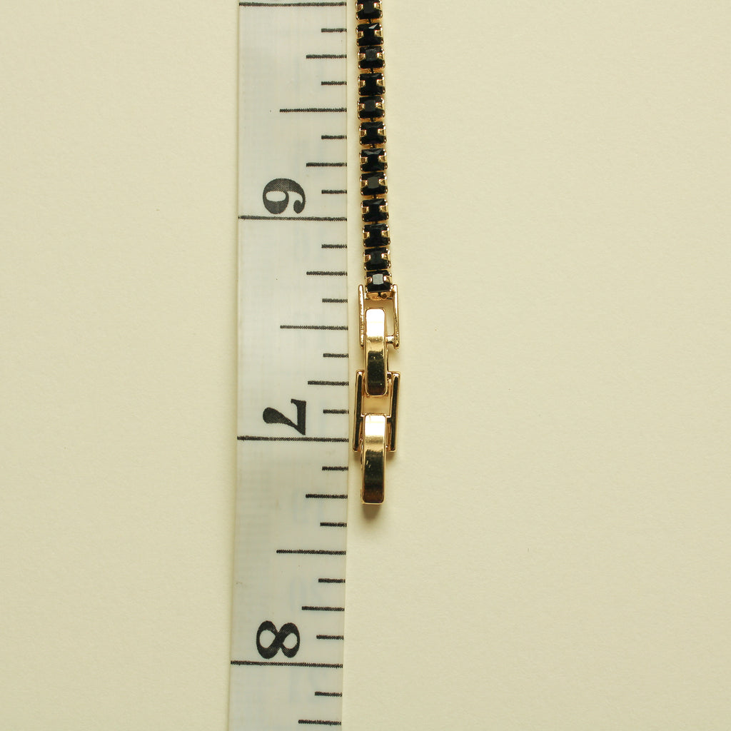 Black CZ Tennis Bracelet