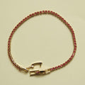 Pink CZ Tennis Bracelet — Gold