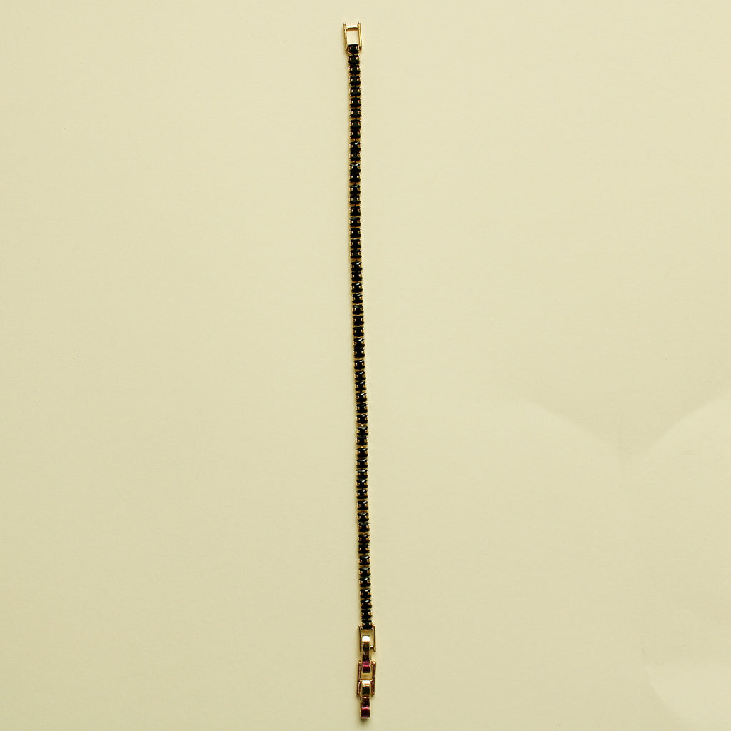 Black CZ Tennis Bracelet