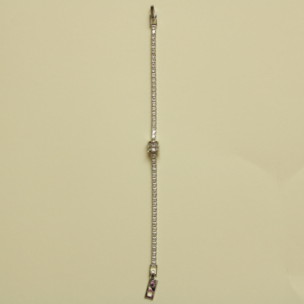 Baguette Station Tennis Bracelet
