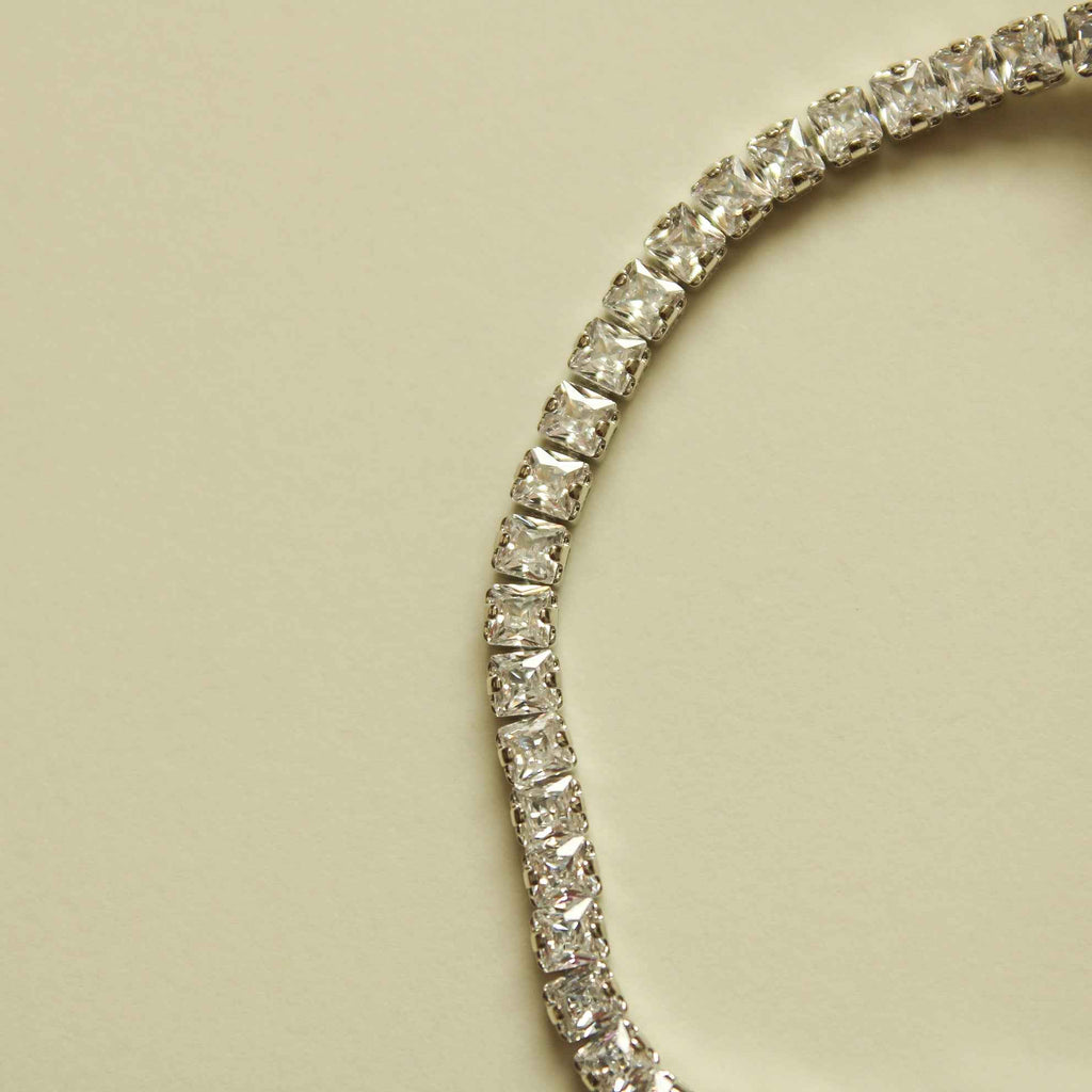 Baguette Station Tennis Bracelet