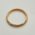 Twisted CZ Pavé Bangle — 22K Gold