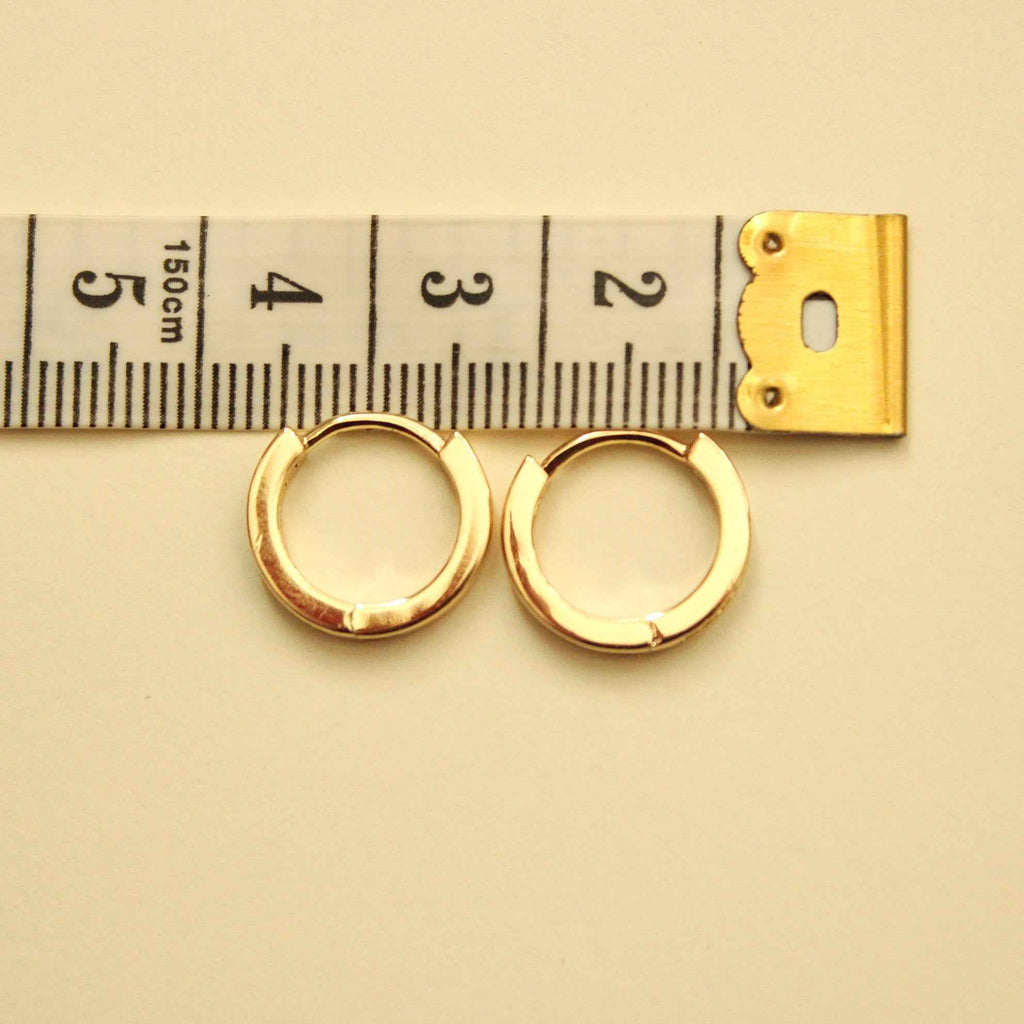 Emerald Green CZ Mini Huggie Hoops