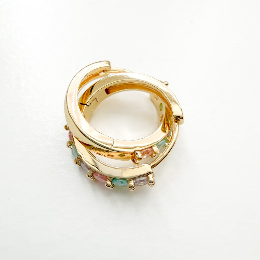 Candy gold huggie - Séfan Jewelry