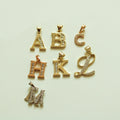 CZ Initial Letter Pendant — Gold Plated - Séfan Jewelry