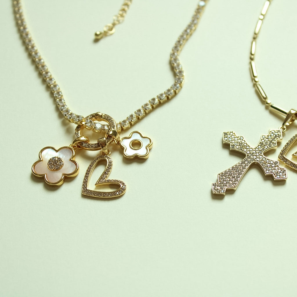 Gold Plated Charm Collection — Build Your Own Necklace - Séfan Jewelry