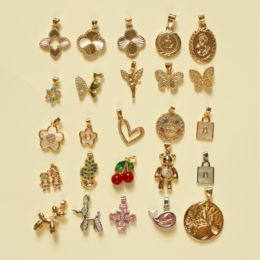 Gold Plated Charm Collection — Build Your Own Necklace - Séfan Jewelry