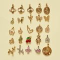 Gold Plated Charm Collection — Build Your Own Necklace - Séfan Jewelry