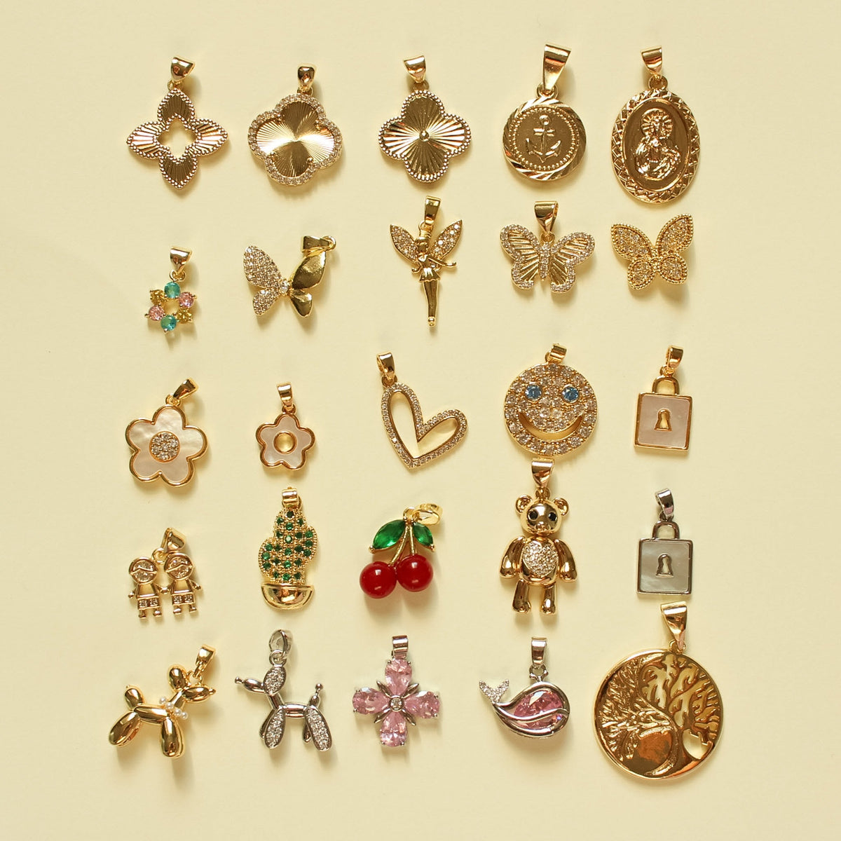 Gold Plated Charm Collection — Build Your Own Necklace - Séfan Jewelry