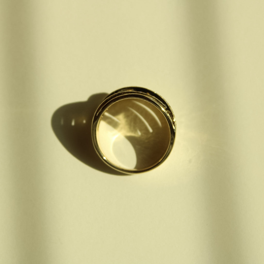 Multi-Row Crossover Pavé CZ Band Ring — 14K Gold Plated - Séfan Jewelry