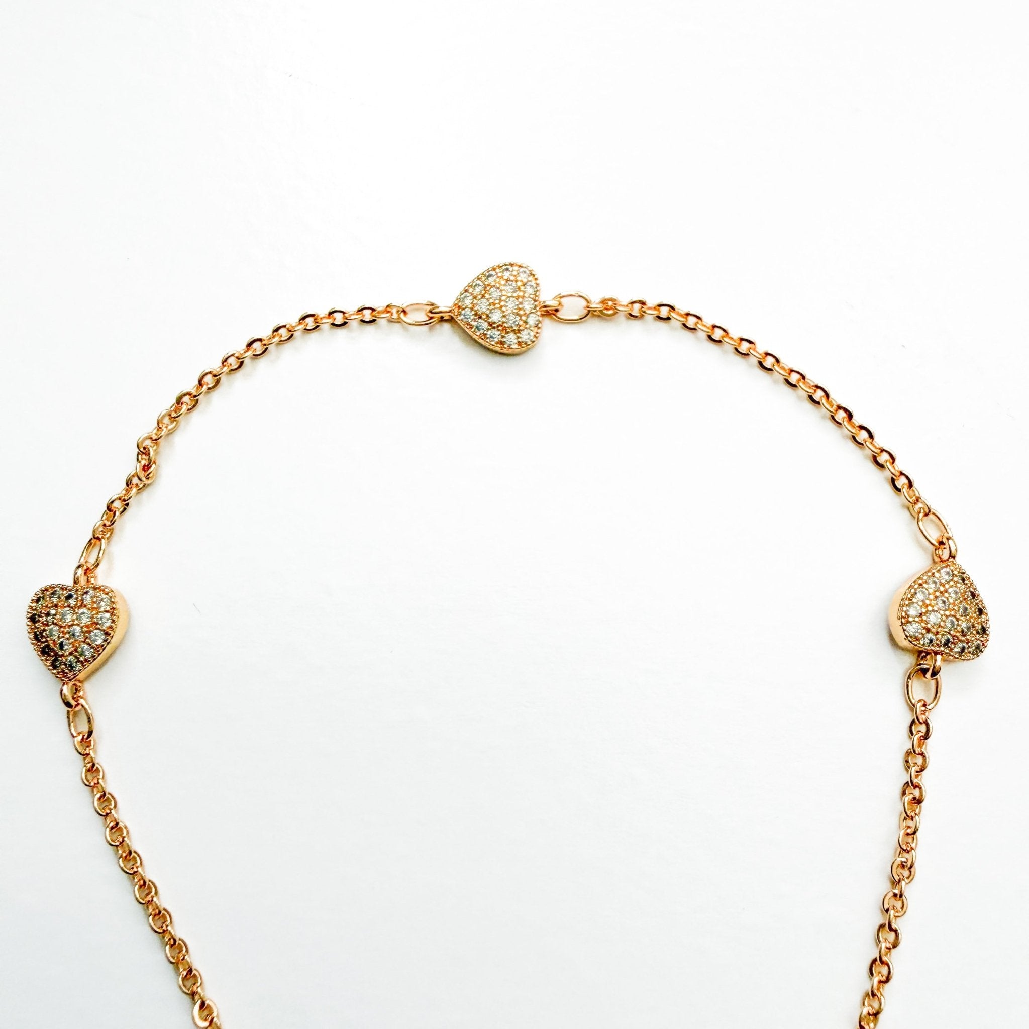 Rose heart anklet - Séfan Jewelry