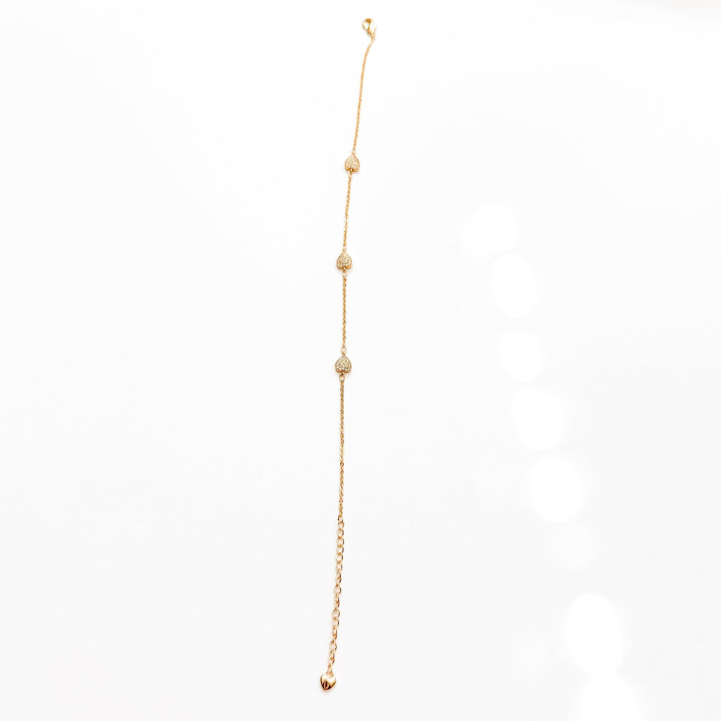 Rose heart anklet - Séfan Jewelry