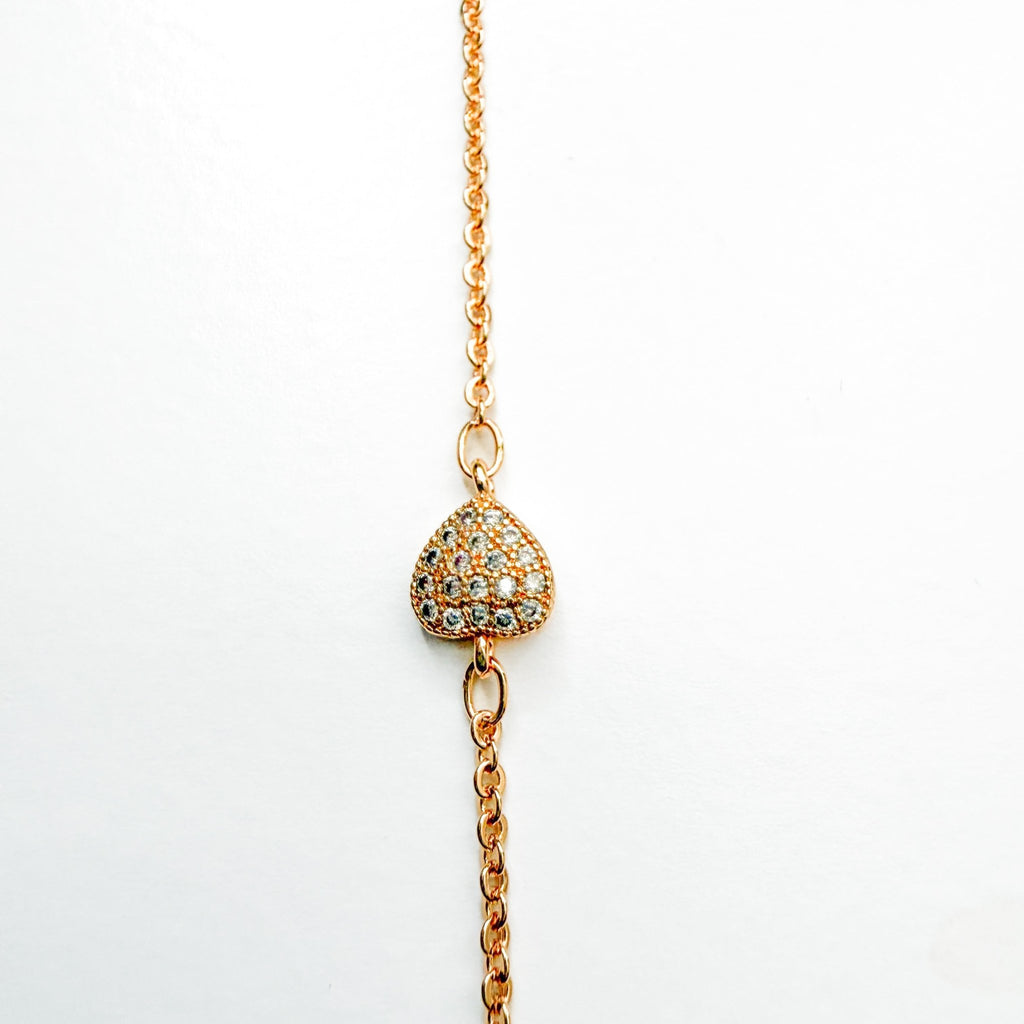 Rose heart anklet - Séfan Jewelry