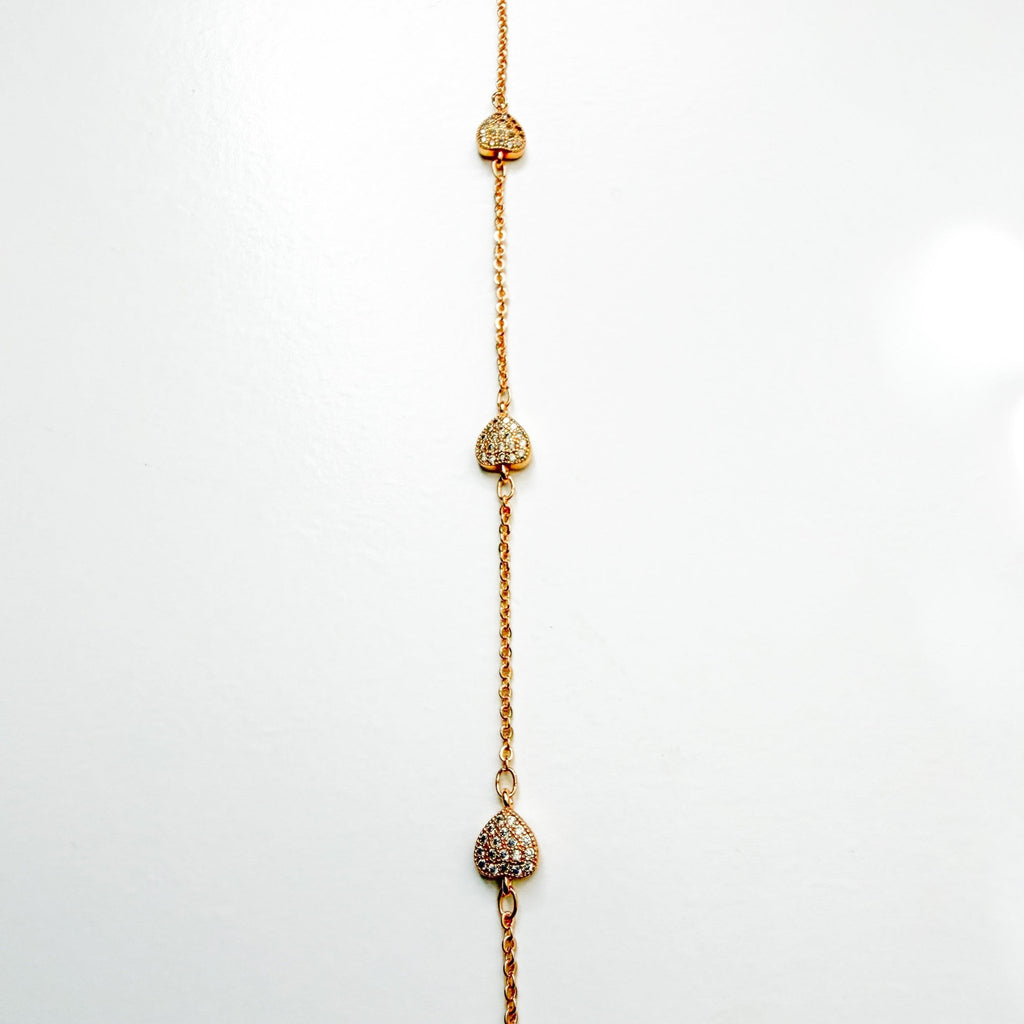 Rose heart anklet - Séfan Jewelry