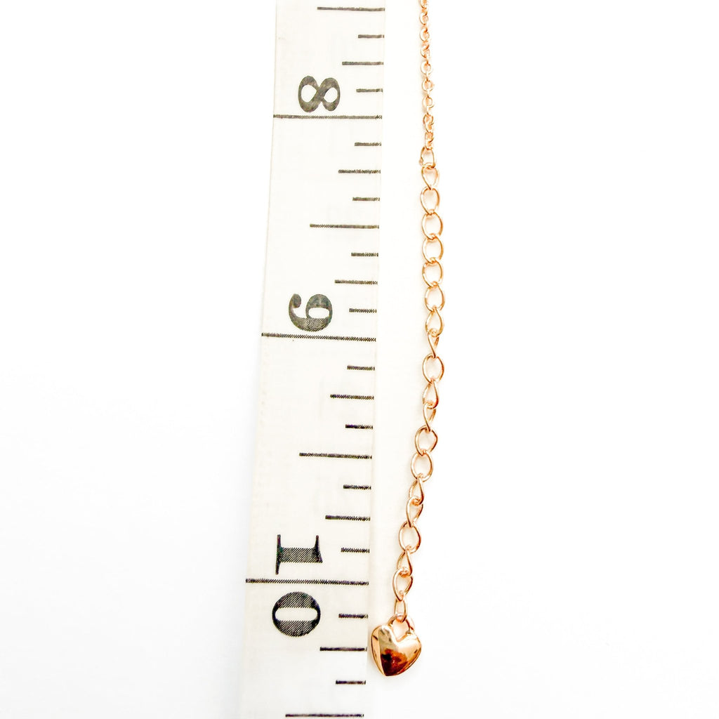 Rose heart anklet - Séfan Jewelry