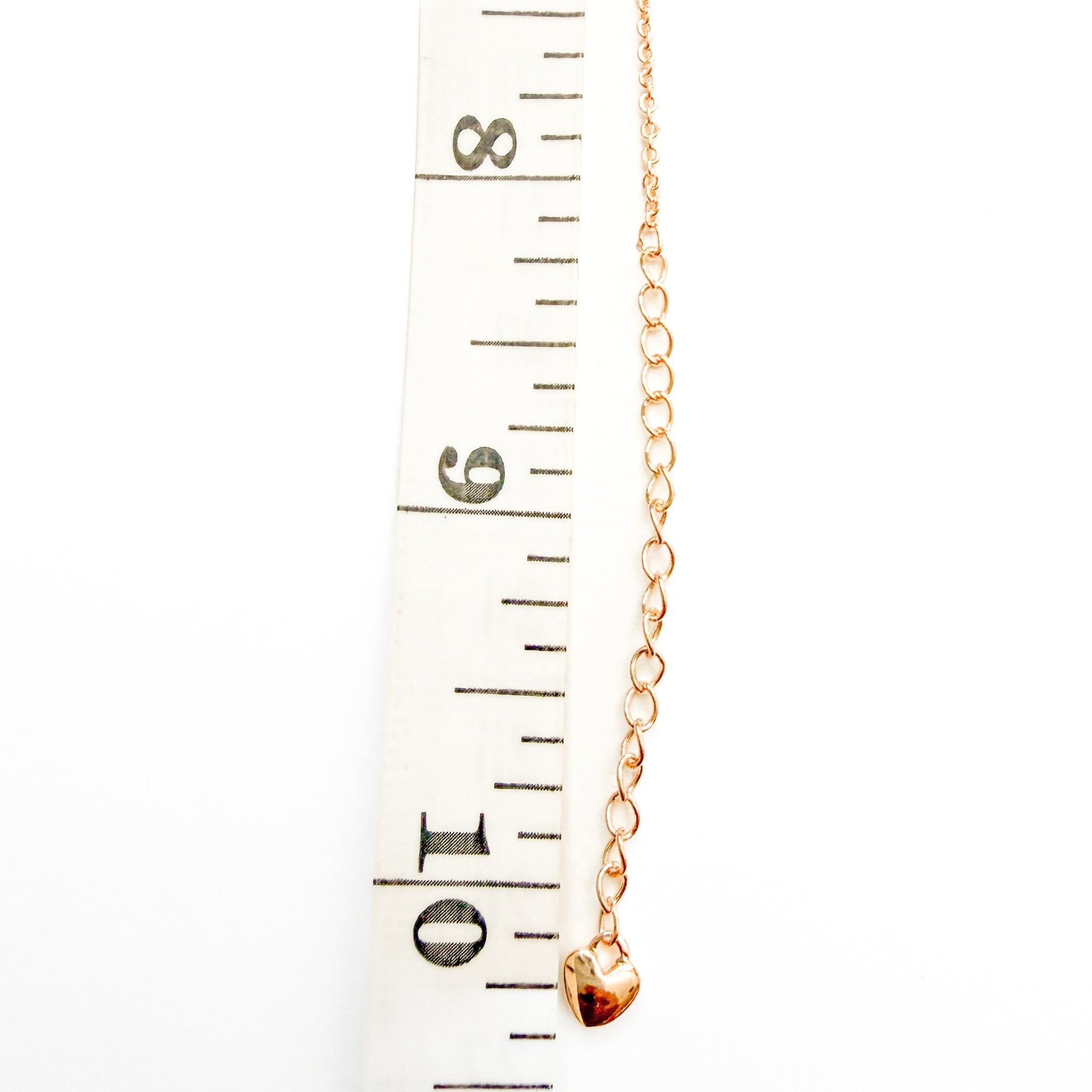 Rose heart anklet - Séfan Jewelry