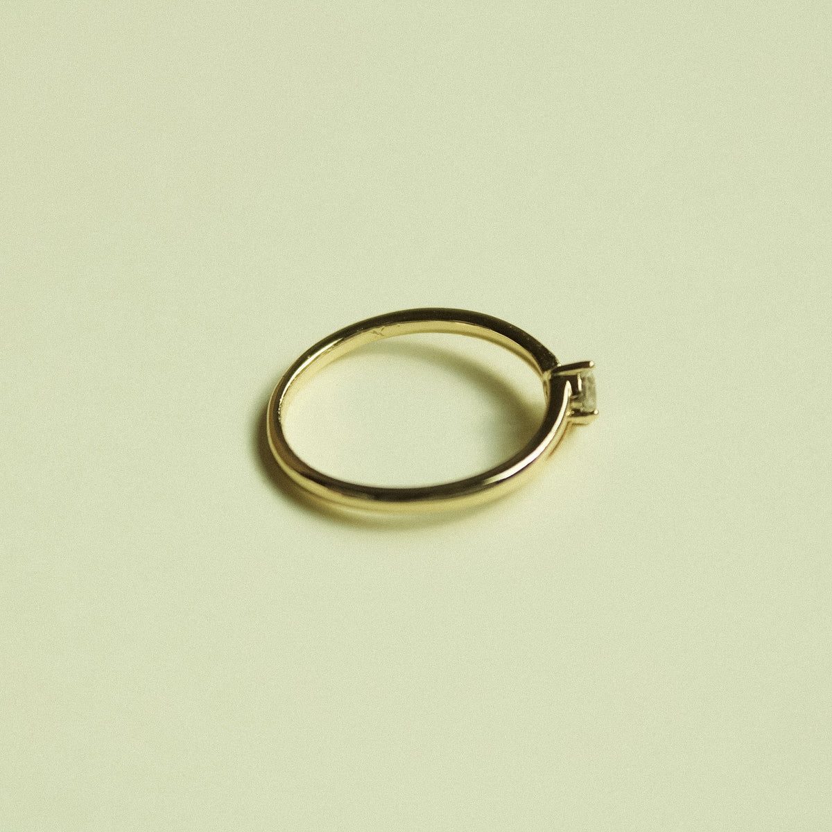 Simple Solitaire Round CZ Ring - Séfan Jewelry