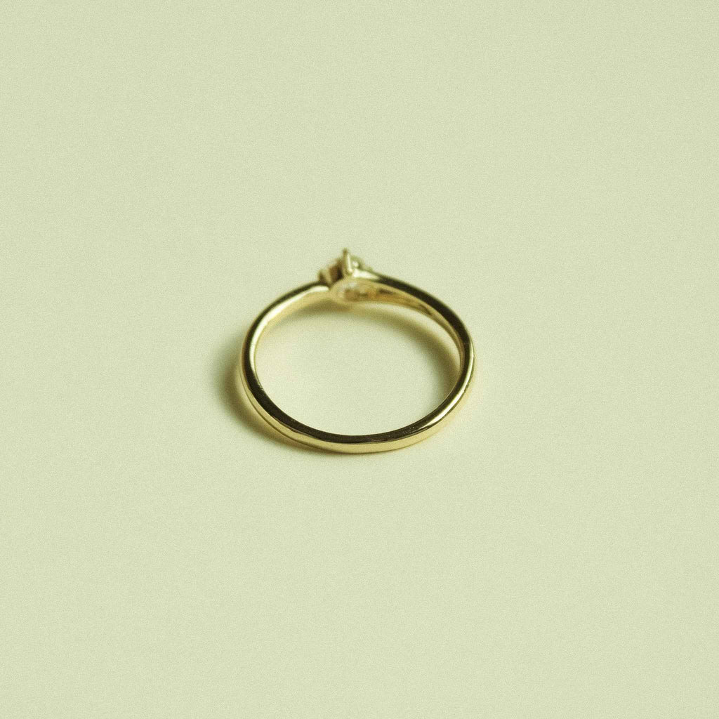Simple Solitaire Round CZ Ring - Séfan Jewelry