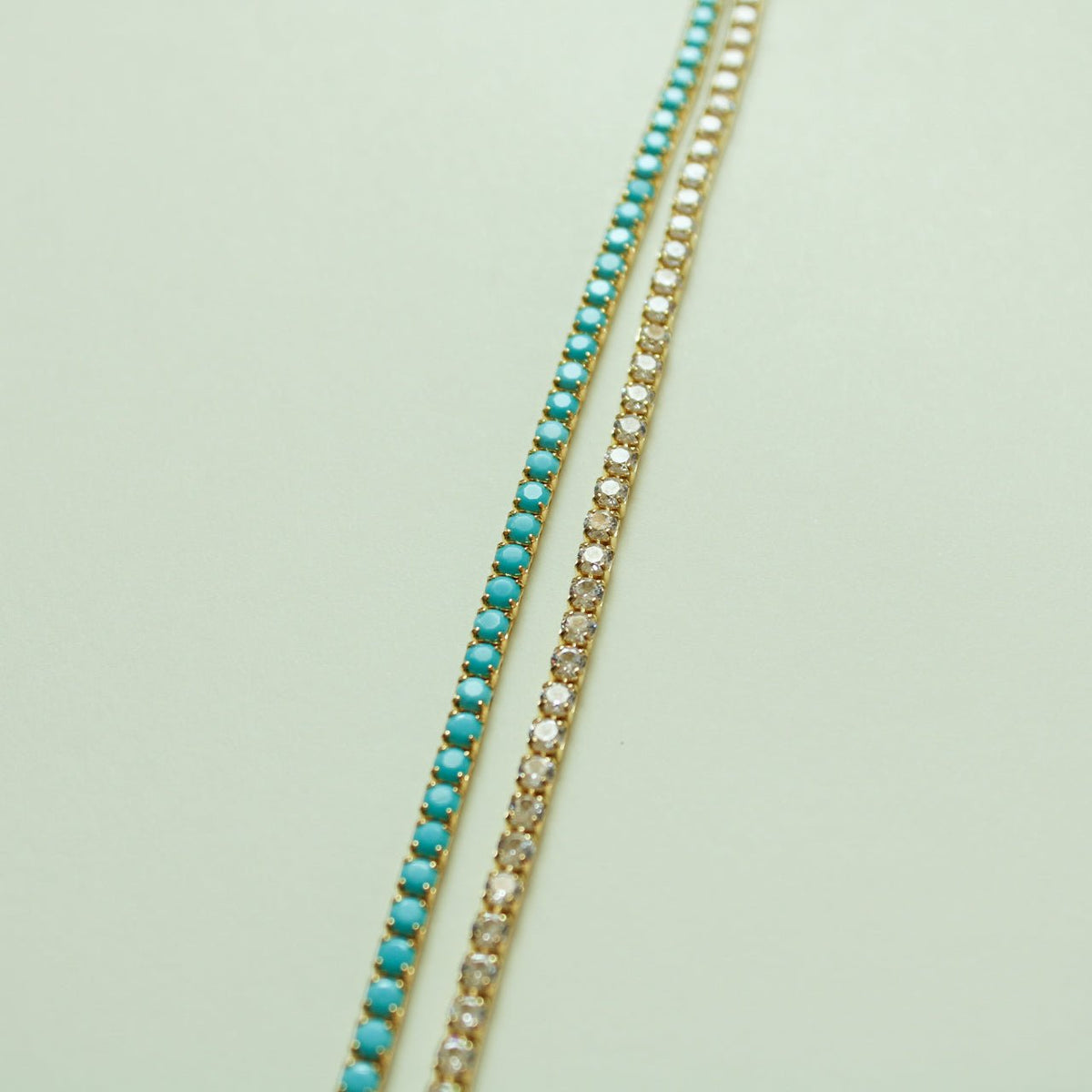 Tennis Necklace — 14K Gold Plated 925 Silver - Séfan Jewelry
