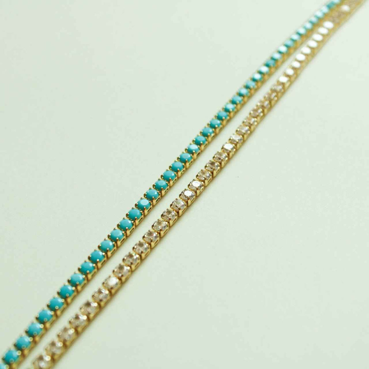Tennis Necklace — 14K Gold Plated 925 Silver