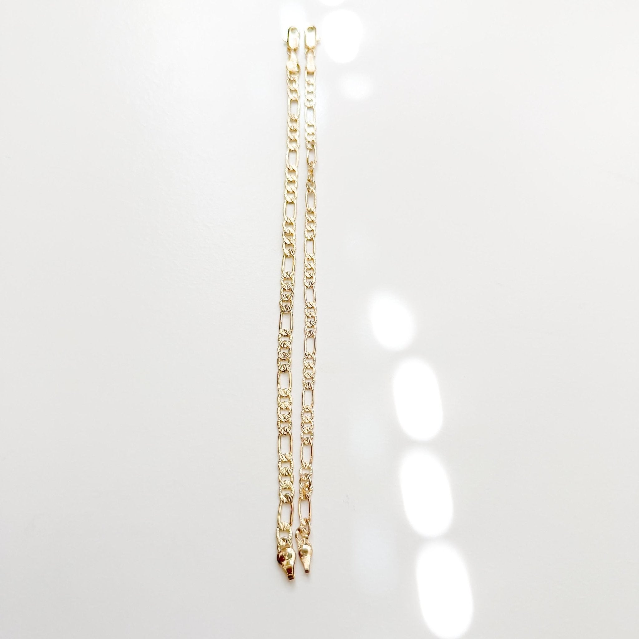 Textured figaro link bracelet - Séfan Jewelry