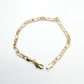 Textured figaro link bracelet - Séfan Jewelry