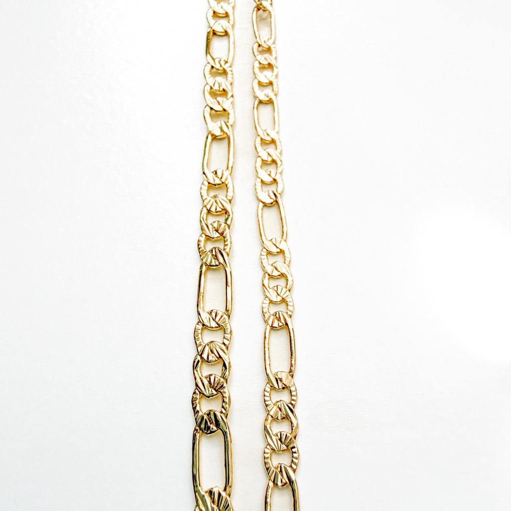 Textured figaro link bracelet - Séfan Jewelry