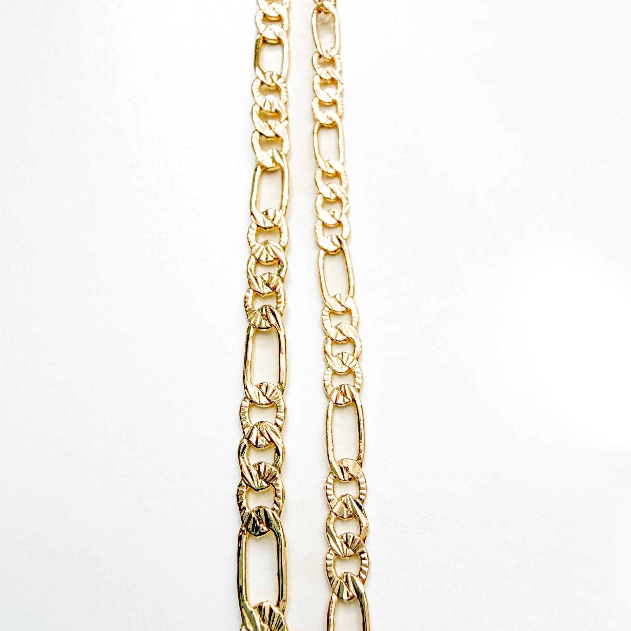Textured figaro link bracelet - Séfan Jewelry