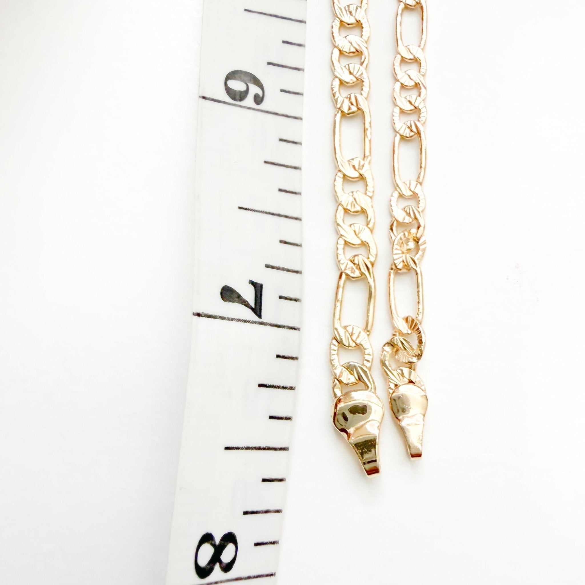 Textured figaro link bracelet - Séfan Jewelry