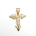 Triple rose cross pendant - Séfan Jewelry